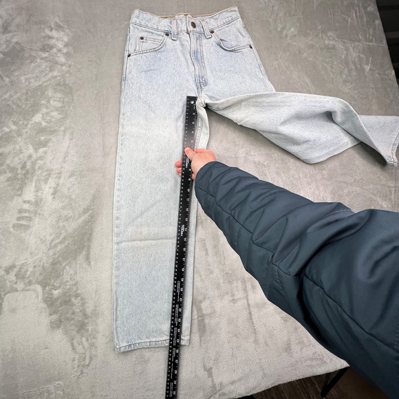 VTG Levis 560 Jeans Women 14 Blue Loose Fit Straight Leg Orange Tab Made in USA - Picture 4 of 10